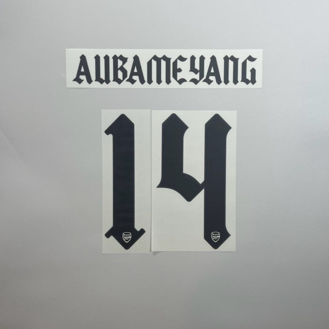 アーセナル 20/21 AWAY #14 オーバメヤング CUPフォント