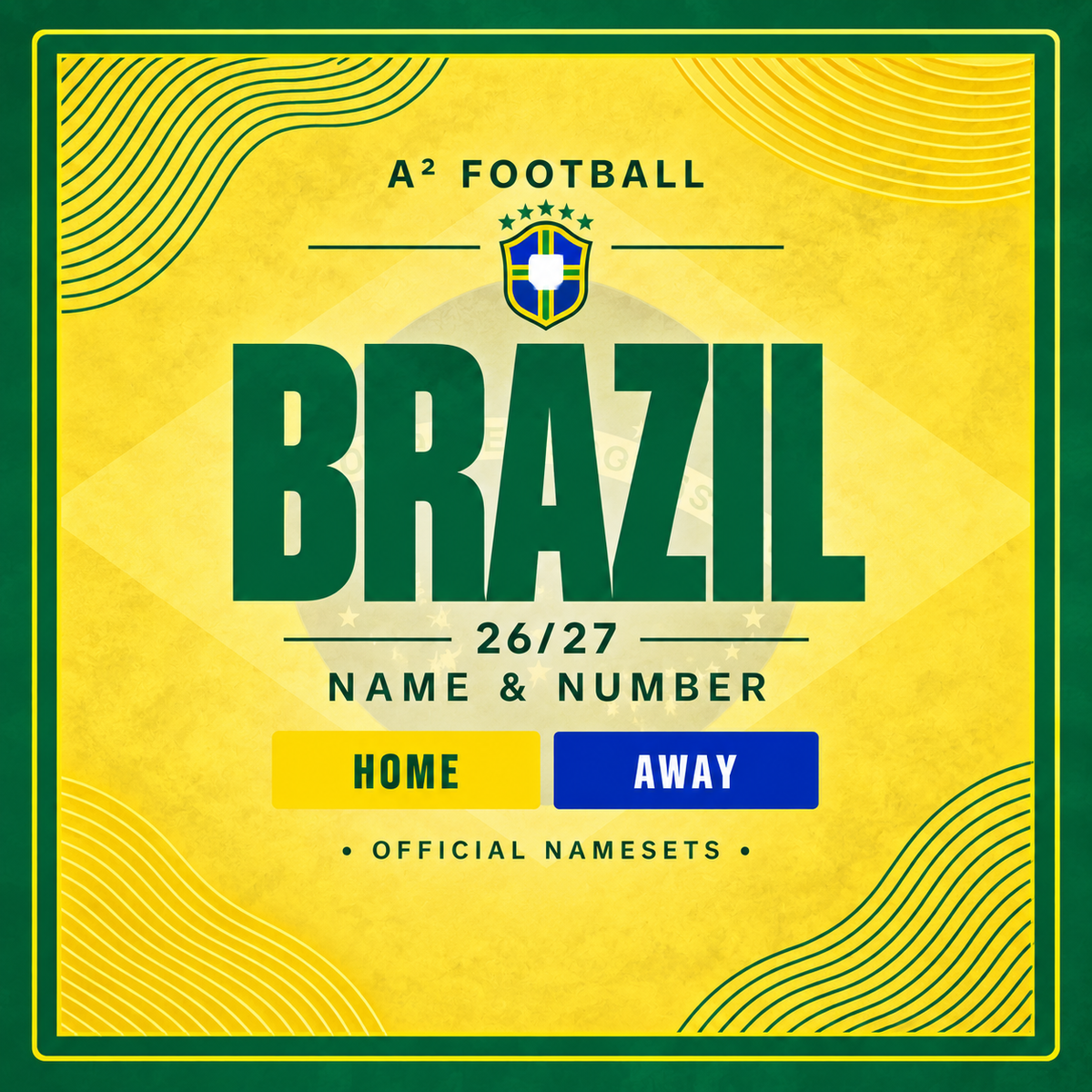 ブラジル代表 26/27 Home ネームナンバー