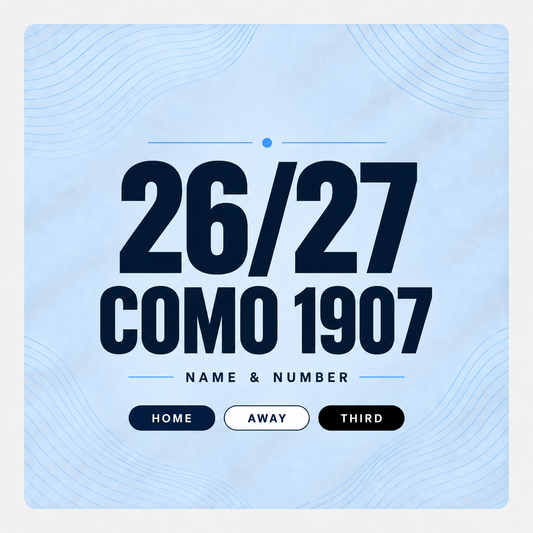 COMO1907 26/27 Home / Away / 3rd ネームナンバー
