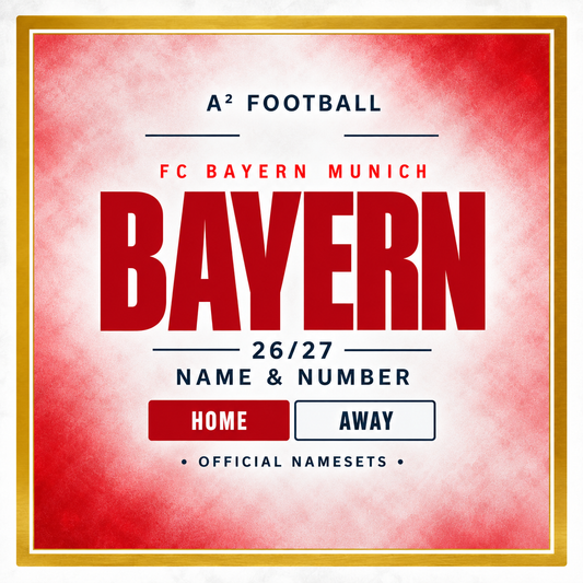 バイエルン ミュンヘン 26/27 Home / Away ネームナンバー