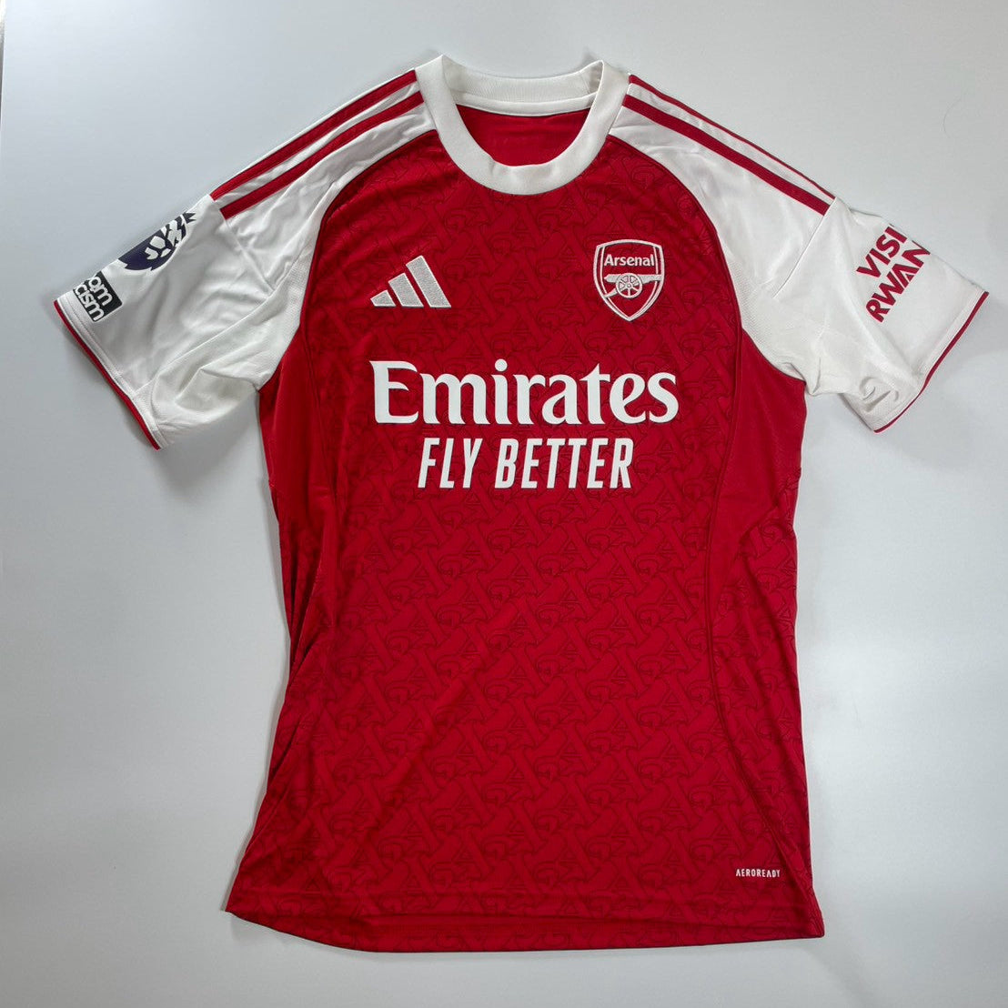 Official #56 ダウマン 25/26 アーセナル Home スタジアム半袖ユニフォーム EPL サイズ M（JP:XL）