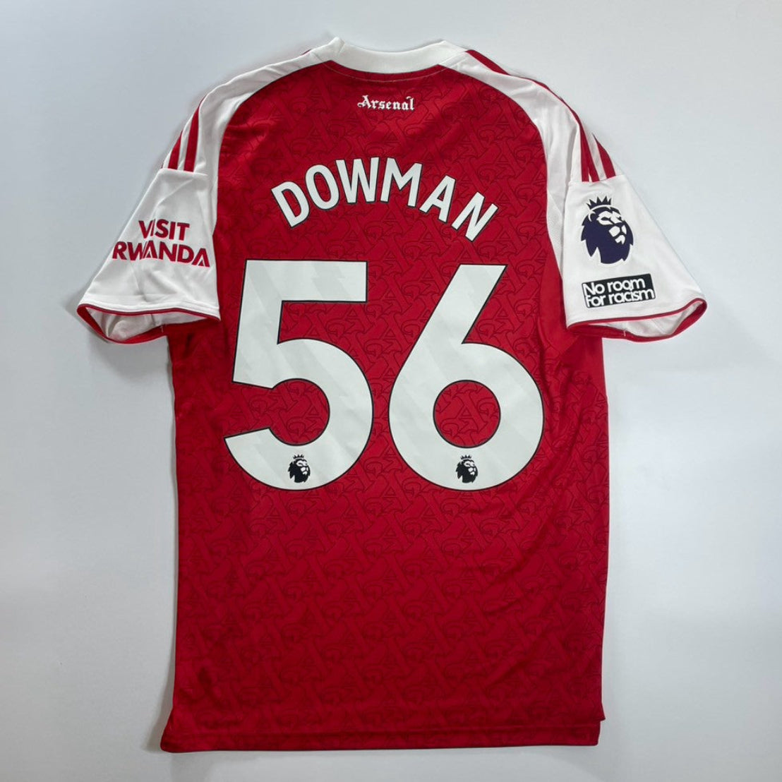 Official #56 ダウマン 25/26 アーセナル Home スタジアム半袖ユニフォーム EPL サイズ M（JP:XL）