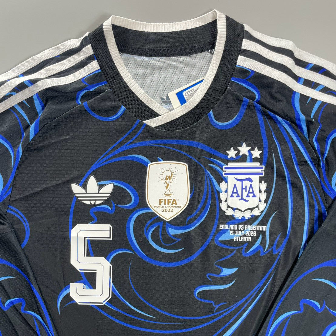 26/27 アルゼンチン代表 AWAY #5 パレデス オーセンティック長袖 ユニフォーム