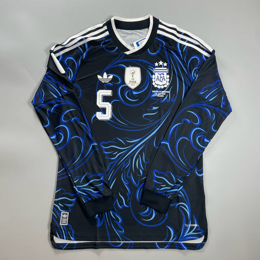 26/27 アルゼンチン代表 AWAY #5 パレデス オーセンティック長袖 ユニフォーム
